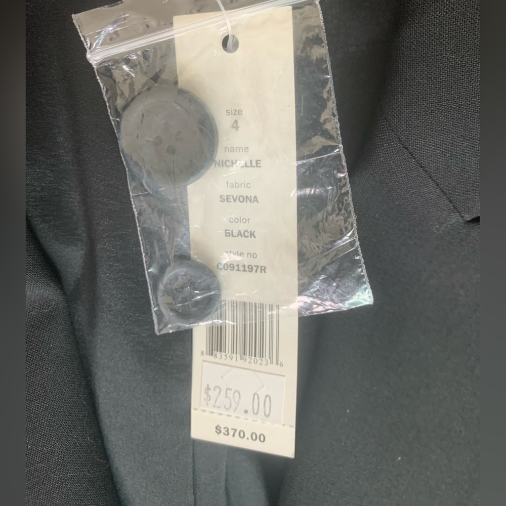 Theory Classic Black Blazer Size 4 - Picture 3 of 4